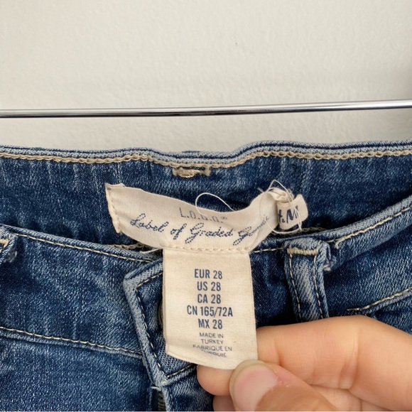 H&M Womens 28 Blue Star LOGG Label Of Graded Goods Skinny Jeans HH5 - Picture 4 of 5